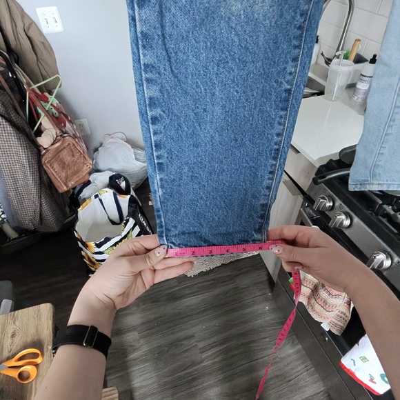 Revice Denim Yin Yang Two Tone Crop Jeans Size 28 - Picture 12 of 16